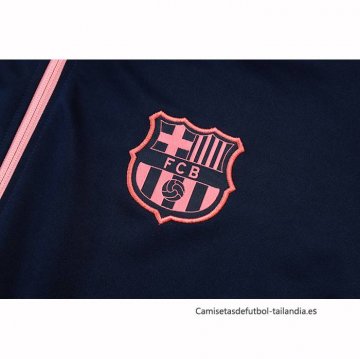 Chandal de Chaqueta del Barcelona 2025-2026 Azul Rosa