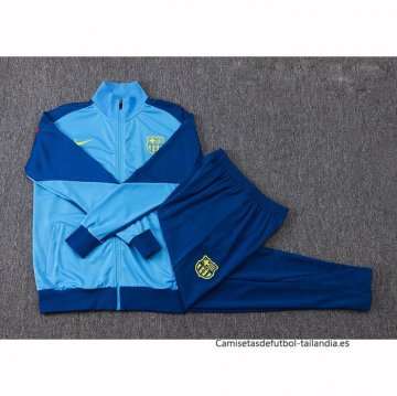 Chandal de Chaqueta del Barcelona Nino 2025-2026 Azul