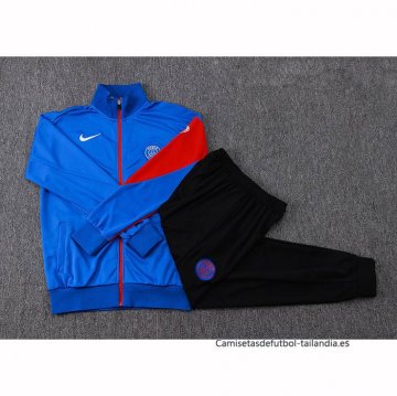 Chandal de Chaqueta del Barcelona Nino 2025-2026 Azul Rojo