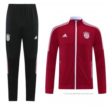 Chandal de Chaqueta del Bayern Munich 2021-2022 Rojo Chandal de Chaqueta del Bayern Munich 2021-2022 Rojo