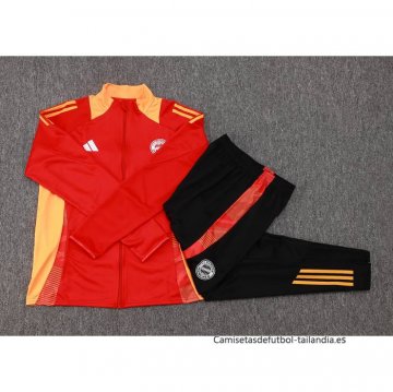 Chandal de Chaqueta del Bayern Munich 2024-2025 Rojo Amarillo