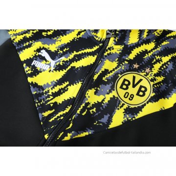Chandal de Chaqueta del Borussia Dortmund 2021 Negro