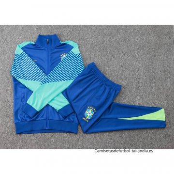 Chandal de Chaqueta del Brasil 2024-2025 Azul