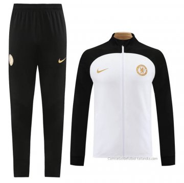 Chandal de Chaqueta del Chelsea 2023-2024 Blanco Chandal de Chaqueta del Chelsea 2023-2024 Blanco