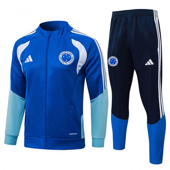 Chandal de Chaqueta del Cruzeiro Nino 2025-2026 Azul - Haga un click en la imagen para cerrar