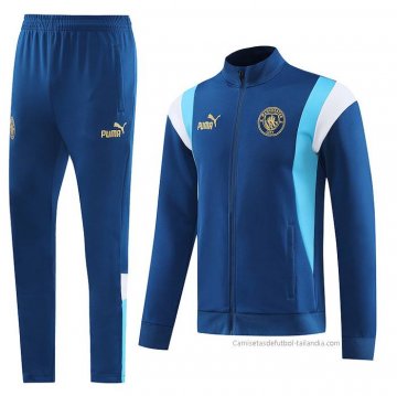 Chandal de Chaqueta del Manchester City 2023-2024 Azul