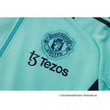 Chandal de Chaqueta del Manchester United Nino 2024-2025 Verde