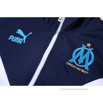 Chandal de Chaqueta del Olympique Marsella 2022-2023 Blanco