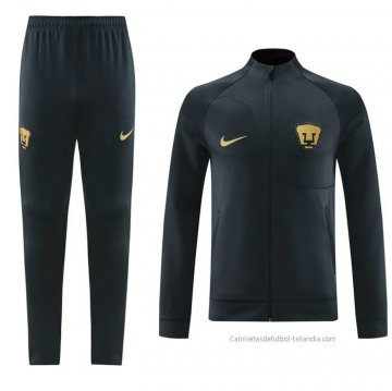 Chandal de Chaqueta del Pumas UNAM 2023-2024 Gris Chandal de Chaqueta del Pumas UNAM 2023-2024 Gris