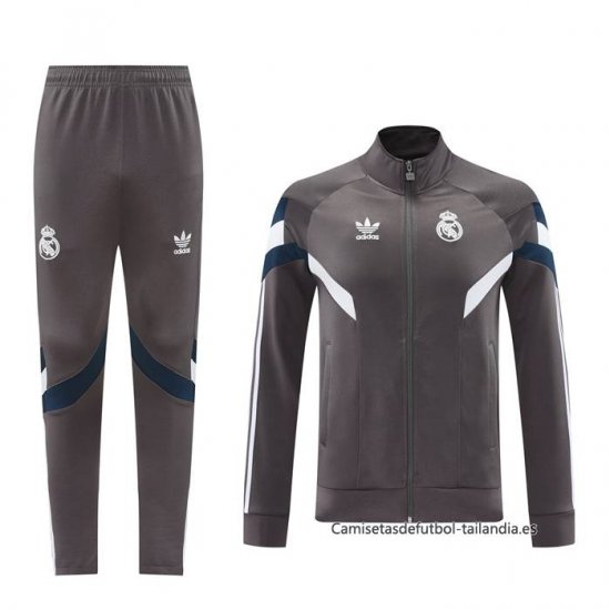 Chandal de Chaqueta del Real Madrid 2024-2025 Gris - Haga un click en la imagen para cerrar