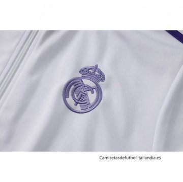 Chandal de Chaqueta del Real Madrid 2024-2025 Blanco Purpura