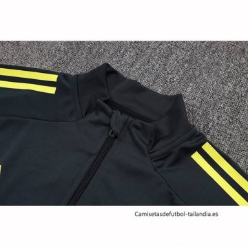 Chandal de Chaqueta del Real Madrid 2025-2026 Gris Amarillo