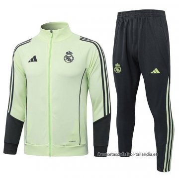 Chandal de Chaqueta del Real Madrid 2025-2026 Verde Negro