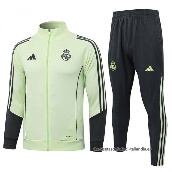 Chandal de Chaqueta del Real Madrid 2025-2026 Verde Negro - Haga un click en la imagen para cerrar