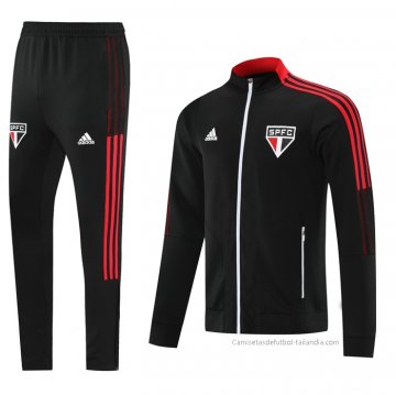 Chandal de Chaqueta del Sao Paulo 2021-2022 Negro