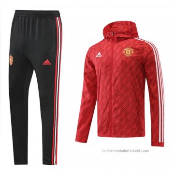 Chandal de Rompevientos del Manchester United 2022-2023 Rojo Chandal de Rompevientos del Manchester United 2022-2023 Rojo