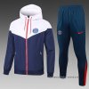 Chandal de Rompevientos del Paris Saint-Germain 2024-2025 Azul Blanco Chandal de Rompevientos del Paris Saint-Germain 2024-2025 Azul Blanco