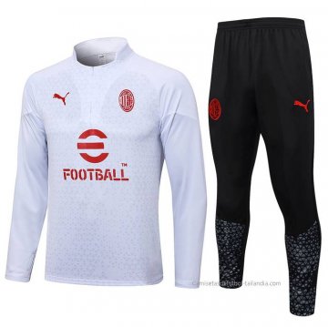 Chandal de Sudadera del AC Milan 2023-2024 Blanco Chandal de Sudadera del AC Milan 2023-2024 Blanco