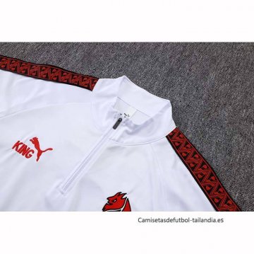 Chandal de Sudadera del AC Milan Nino 2025-2026 Blanco