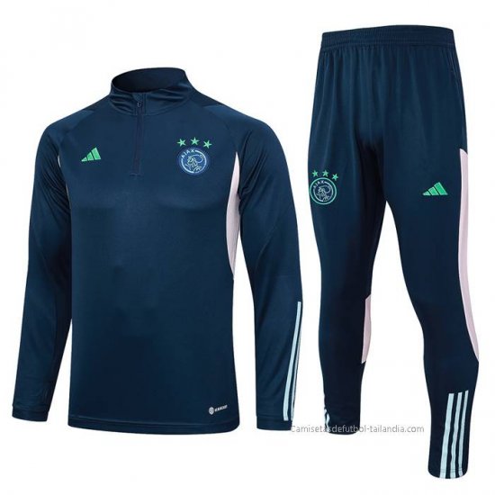 Chandal de Sudadera del Ajax 2023-2024 Azul - Haga un click en la imagen para cerrar