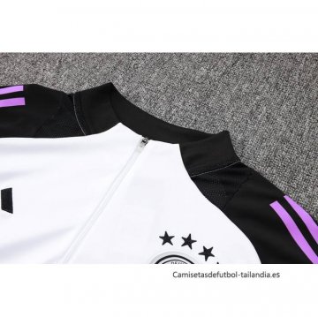 Chandal de Sudadera del Alemania Nino 2024-2025 Blanco