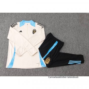 Chandal de Sudadera del Argentina Nino 2024-2025 Amarillo