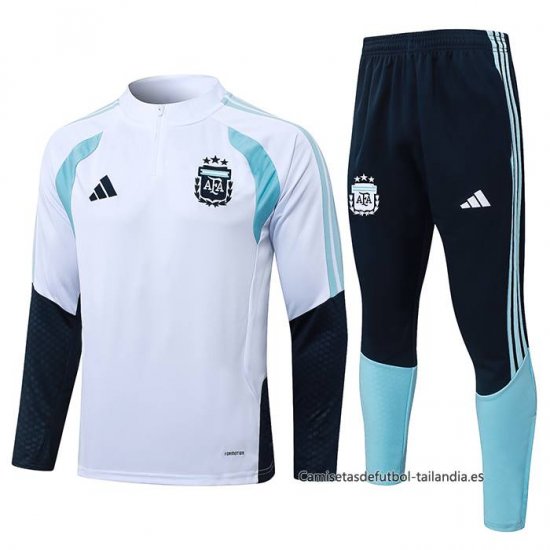 Chandal de Sudadera del Argentina Nino 2025-2026 Blanco - Haga un click en la imagen para cerrar