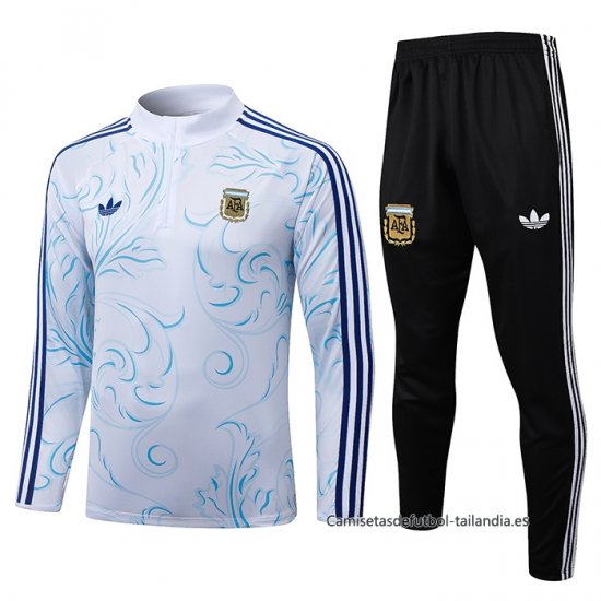 Chandal de Sudadera del Argentina Nino 2026-2027 Blanco - Haga un click en la imagen para cerrar