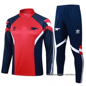 Chandal de Sudadera del Arsenal 2024-2025 Rojo Azul Chandal de Sudadera del Arsenal 2024-2025 Rojo Azul