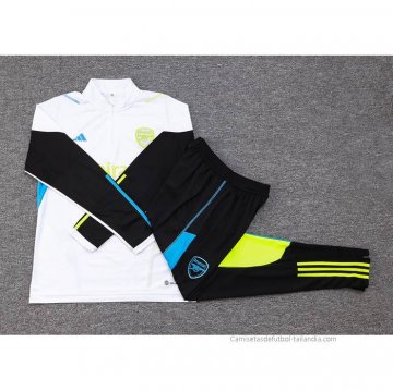 Chandal de Sudadera del Arsenal 2023-2024 Blanco