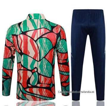 Chandal de Sudadera del Arsenal 2024-2025 Rojo Verde