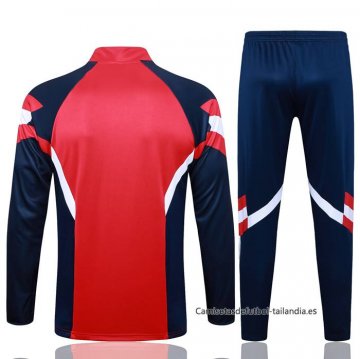 Chandal de Sudadera del Arsenal Nino 2024-2025 Rojo Azul