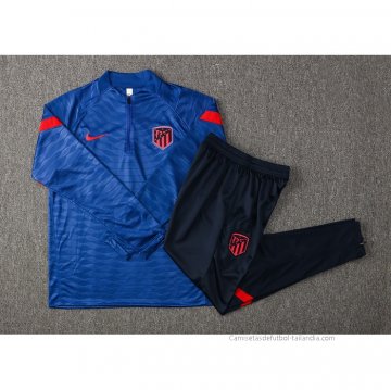 Chandal de Sudadera del Atletico Madrid 2021-2022 Azul