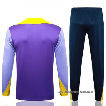 Chandal de Sudadera del Atletico Madrid Nino 2025-2026 Purpura