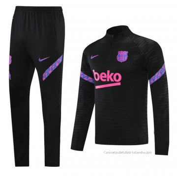 Chandal de Sudadera del Barcelona 2021-2022 Negro