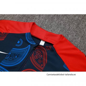 Chandal de Sudadera del Barcelona 2024-2025 Azul y Rojo