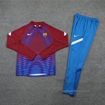 Chandal de Sudadera del Barcelona 2021-2022 Rojo