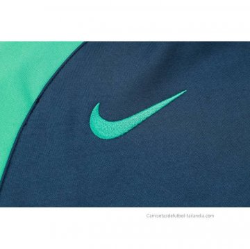 Chandal de Sudadera del Barcelona 2023-2024 Azul y Verde