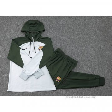 Chandal de Sudadera del Barcelona 2023-2024 Gris Claro