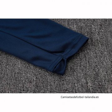 Chandal de Sudadera del Barcelona 2025-2026 Azul Naranja