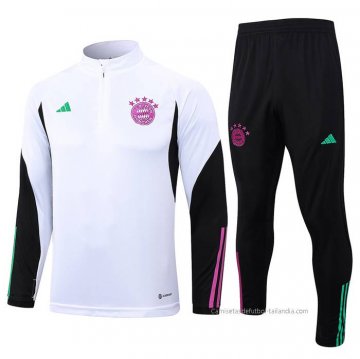 Chandal de Sudadera del Bayern Munich 2023-2024 Blanco Chandal de Sudadera del Bayern Munich 2023-2024 Blanco