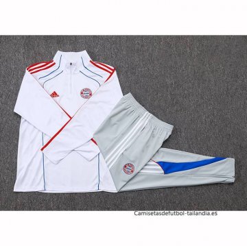 Chandal de Sudadera del Bayern Munich 2025-2026 Blanco Rojo
