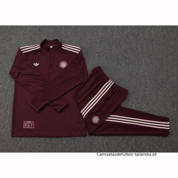 Chandal de Sudadera del Bayern Munich Nino 2025-2026 Rojo