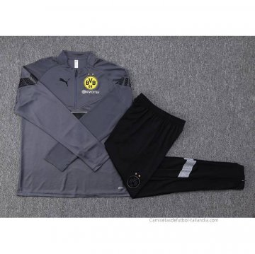 Chandal de Sudadera del Borussia Dortmund 2022-2023 Gris