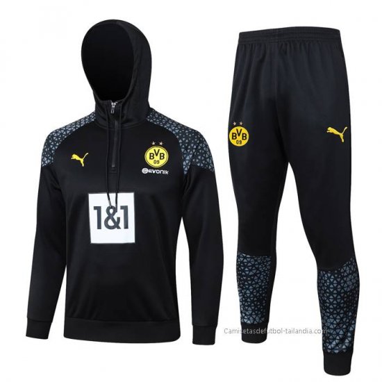Chandal de Sudadera del Borussia Dortmund 2023-2024 Negro - Haga un click en la imagen para cerrar