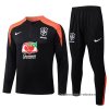 Chandal de Sudadera del Brasil Nino 2025-2026 Negro