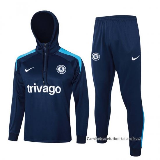 Chandal de Sudadera del Chelsea 2024-2025 Azul - Haga un click en la imagen para cerrar