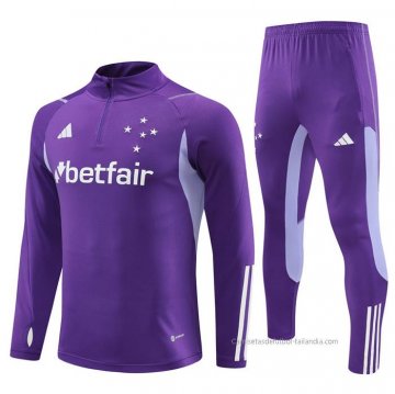 Chandal de Sudadera del Cruzeiro 2023-2024 Purpura Chandal de Sudadera del Cruzeiro 2023-2024 Purpura