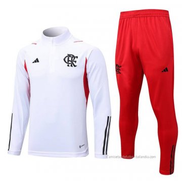 Chandal de Sudadera del Flamengo 2023-2024 Blanco Chandal de Sudadera del Flamengo 2023-2024 Blanco