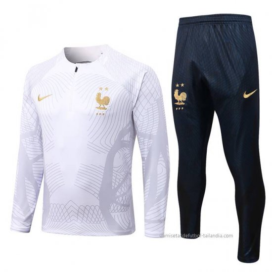 Chandal de Sudadera del Francia 2022-2023 Blanco - Haga un click en la imagen para cerrar